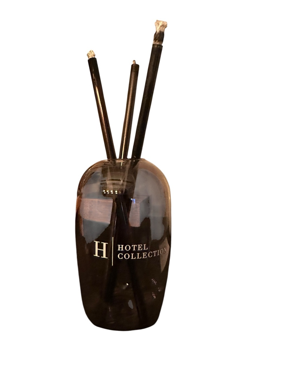 Hotel Collection Infinity Smoke Glass vandled Holder with oil